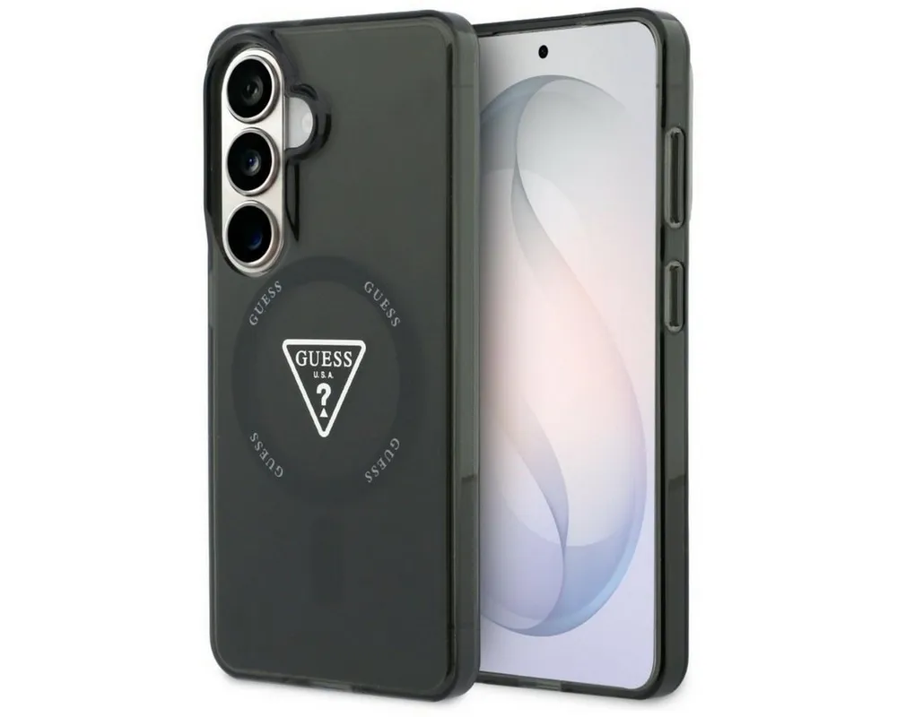 Guess Handyhülle IML Gradient luxuriöser Case für Samsung Galaxy S26 Schwarz Schutz 6