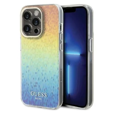 Guess GUHCP14XHDECMI iPhone 14 Pro Max 6.7" wielokolorowy hardcase IML Faceted Mirror Disco Iridesce