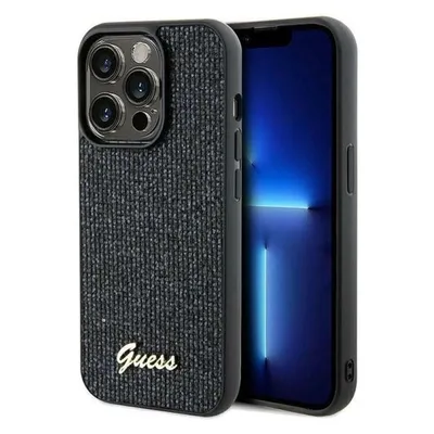 Guess GUHCP14XPMSDGSK iPhone 14 Pro Max 6.7" czarny/black hardcase Disco Metal Script