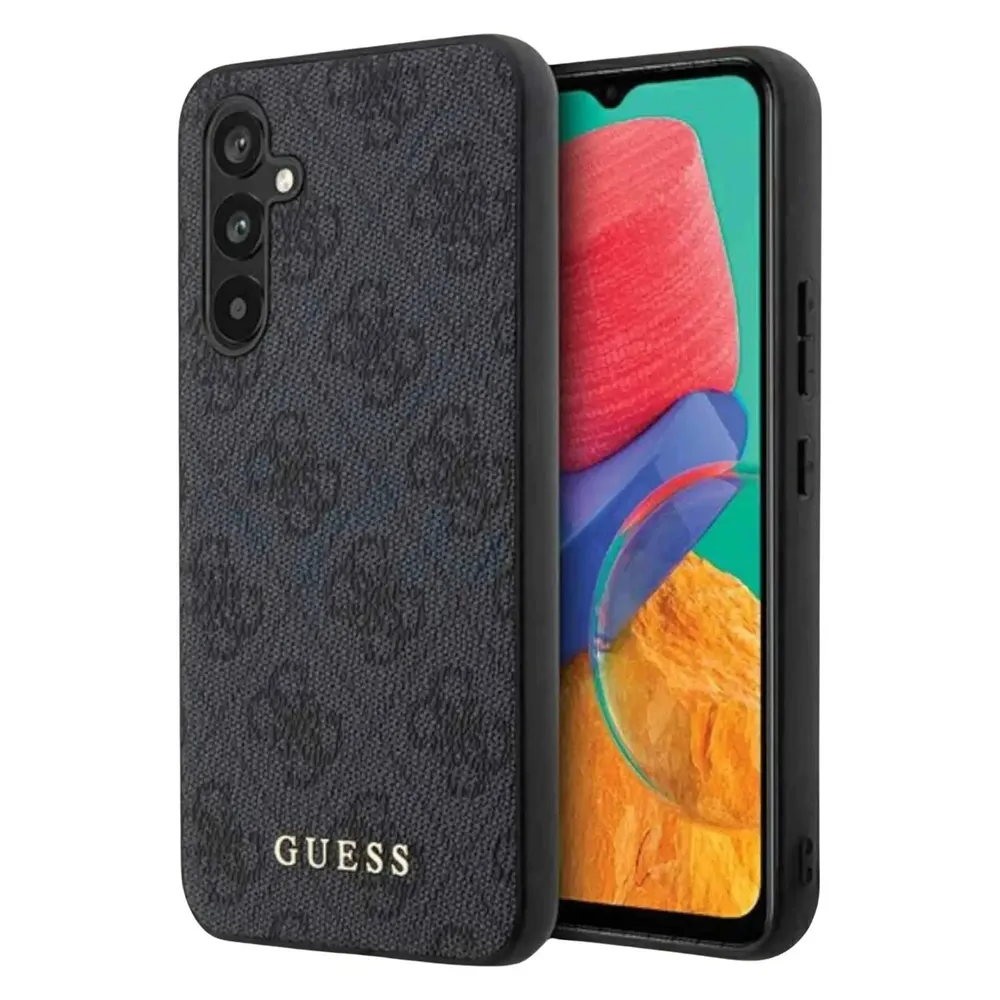 Guess GUHCS23FEG4GFGR S23 FE S711 szary/grey hardcase 4G Metal Gold Logo
