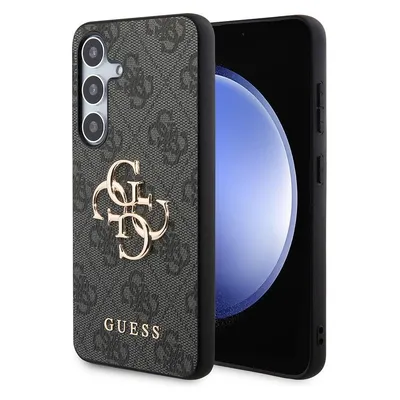 Guess PU 4G Metal Logo Case für Samsung Galaxy S24+ - black