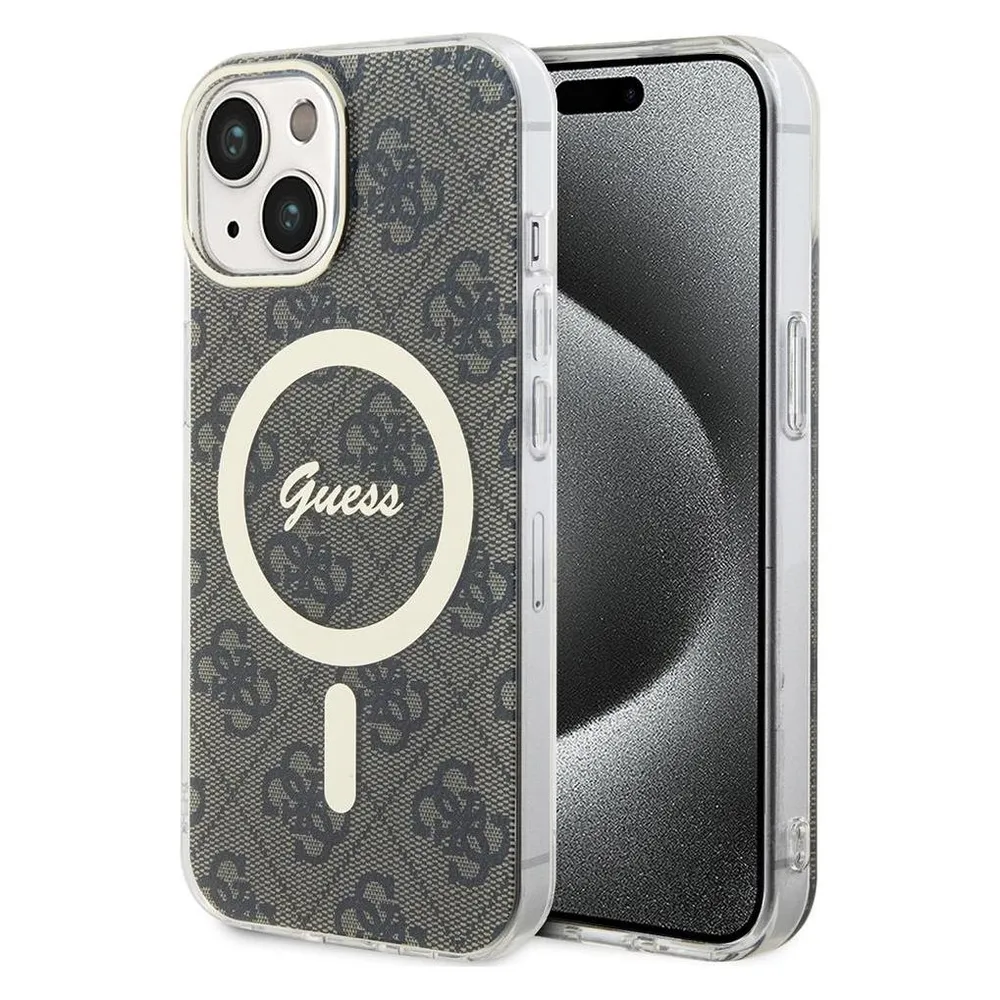 Guess GUHMP15MH4STW iPhone 15 Plus 6.7" brązowy/brown hardcase IML 4G MagSafe