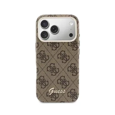 Guess Logo Script Hülle Vollschutz Braun für iPhone 17 Pro Max