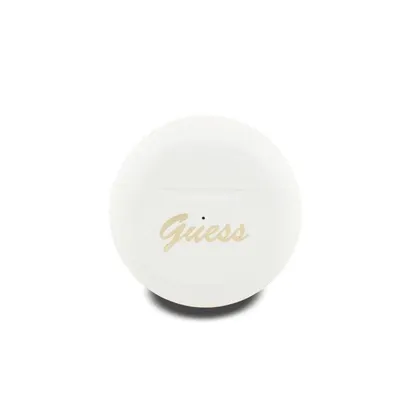 Guess TWS kabellose Bluetooth In-Ear Kopfhörer rund weiß mit Logo