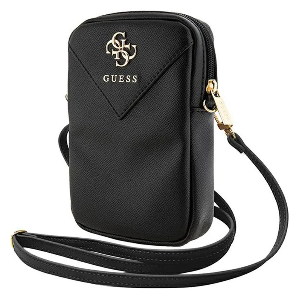 Guess PU Grained 4G Metal Logo Wallet - black