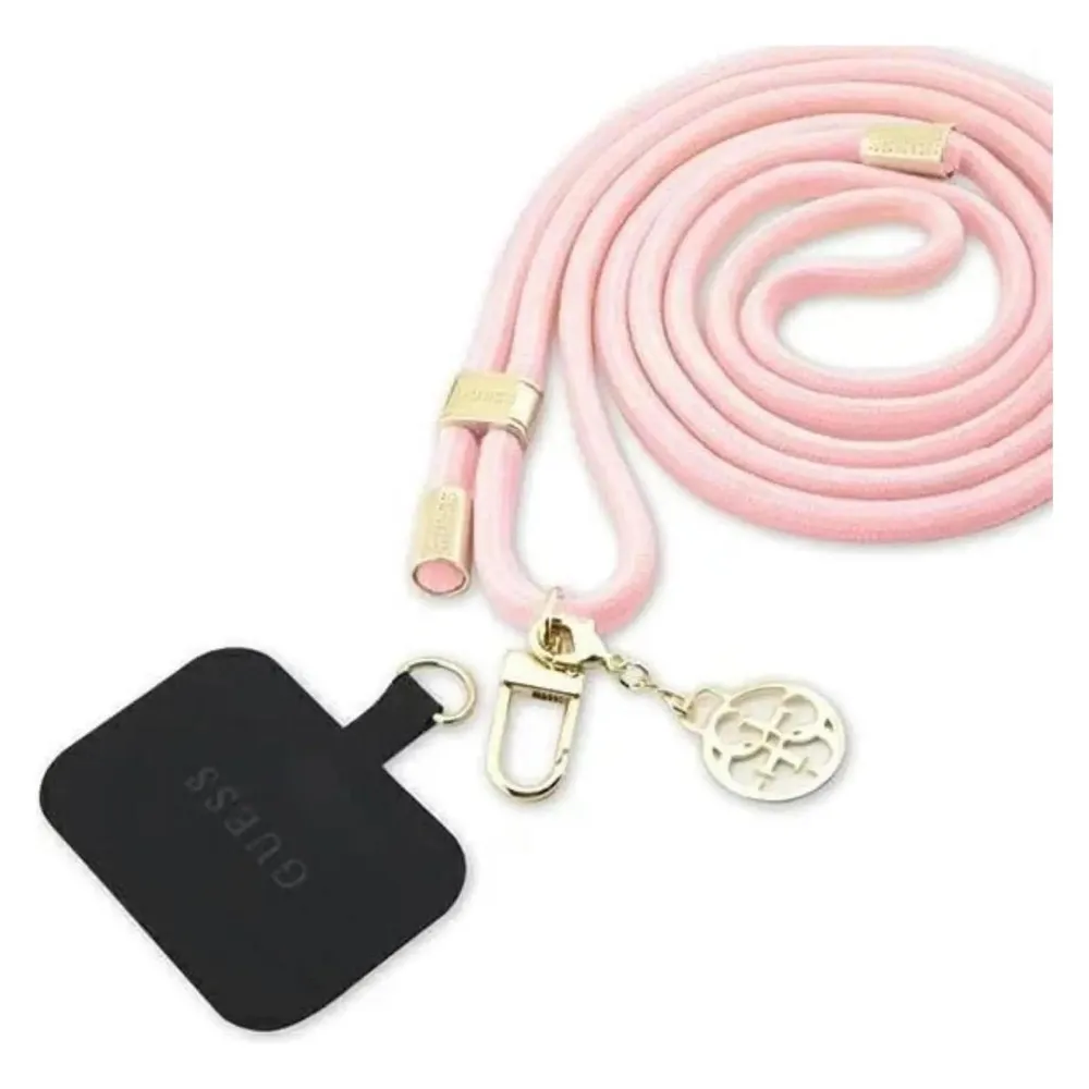 Guess GUOUCNMG4EP Universal CBDY Cord pasek różowy/pink Nylon 4G Metal Charm