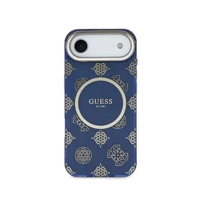 Funda für Smartphone Guess Harte Multilogo Blau Schutzhülle für iPhone Air