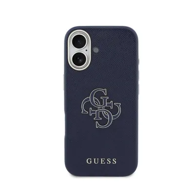 Handyhülle Guess Kunstleder Blau Logo Elegant für iPhone 17