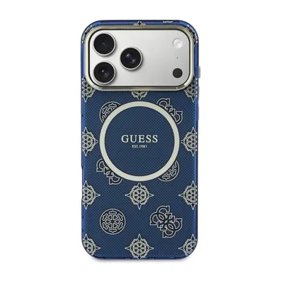 Smartphone-Hülle Guess Multilogo Hart Blau Schutz und Stil für iPhone 17 Pro Max