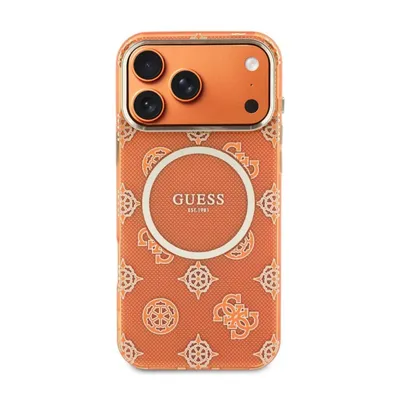 Handyhülle Guess Multilogo Hart Orange Schutz für iPhone 17 Pro Max