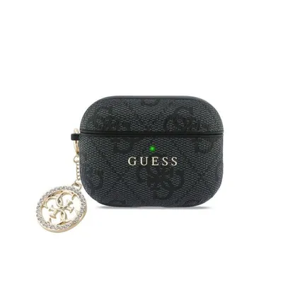 Hülle Guess für AirPods 3 – Schwarze Hülle mit Klassischem Druck