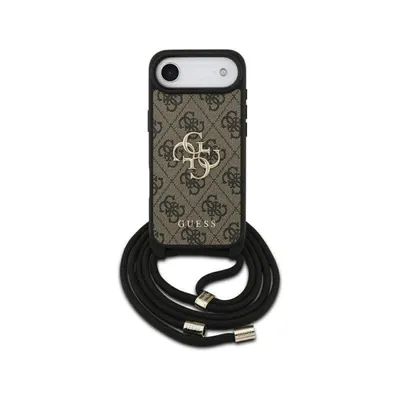 Guess Hülle PU Braun mit Logo 4G und Band für iPhone Air