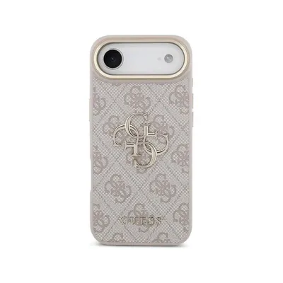 Guess Air Hülle rosa mit großem goldenem Logo für iPhone Air elegant