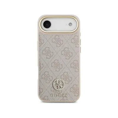 Guess Hülle Polipiel Rosa Logo 4G Strass Elegant für iPhone Air