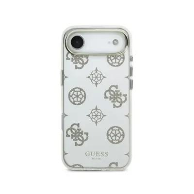 Funda für Handy Guess TPU Magsafe Spiegel Pfingstrosen Gold für iPhone