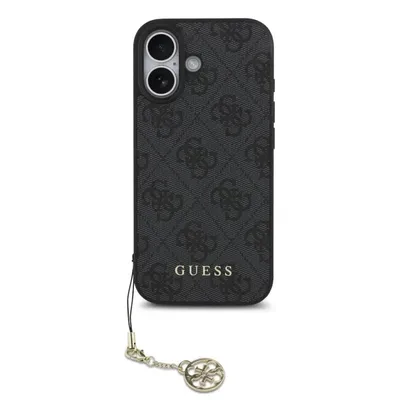 Handyhülle Guess 4G Logo Charm Schwarz Elegant für iPhone 17