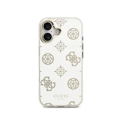 Handyhülle Guess TPU Spiegel Pfingstrosen Gold MagSafe für iPhone 17