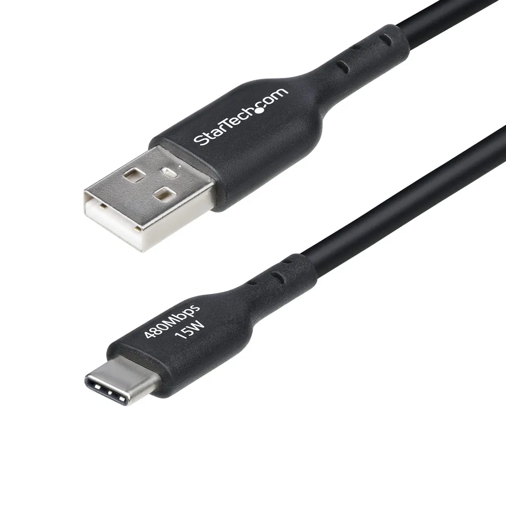USB-C Kabel StarTech.com 3m Schwarz 3A USB 2.0 TPE-Beschichtung Schnellladung