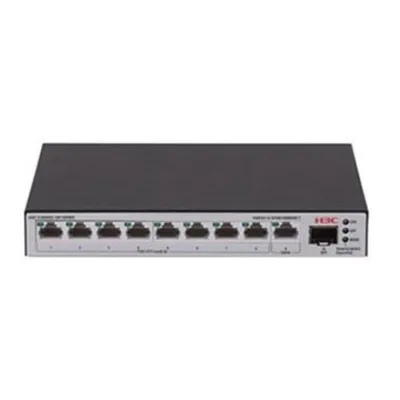 Switch H3C LS-1600V2-10P-HPWR-GL 9x Gigabit PoE+ 1x SFP Rack 125W Lüfterlos