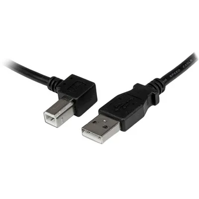 USB-Kabel für Drucker StarTech USBAB3ML Stecker A-B Linkswinkel 3 m Schwarz