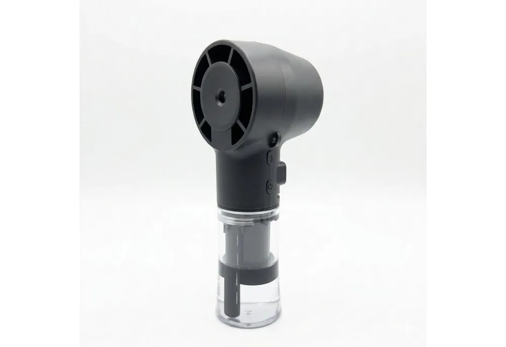 HAC24 Handventilator 2-in-1 Akku Handventilator Tragbarer Mini Ventilator, mit Wassersprühnebel, 4 Geschwindigkeiten, 1200mAh Akku