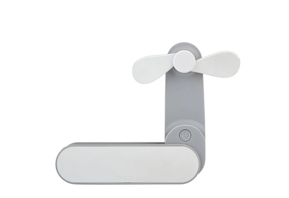 HAC24 Handventilator Tragbarer Akku Ventilator Aufladbarer Reiseventilator USB-C, Faltbar, mit 2 Stufen