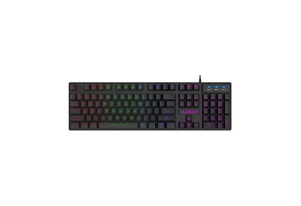 HAC24 Keyboard Beleuchtet Deutsches Layout Gaming-Tastatur (RGB LED QWERTZ Schwarz USB)