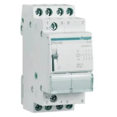 Hager Fernschalter EPN540 4S 230V AC 110V DC 16A
