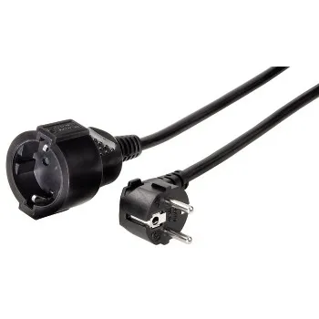Hama 00047869 Verlängerungskabel 3 m 1 AC-Ausgänge Schwarz