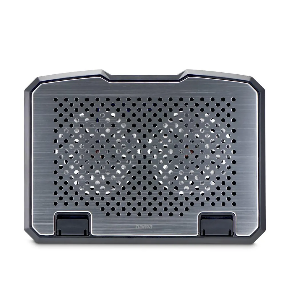 Laptop-Kühler "Aluminium", neigbar, leise, 2 Lüfter, bis 40 cm (15,6"), SW (00126807)