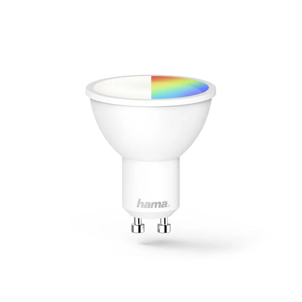 WLAN-LED-Lampe, GU10, 5,5W, RGBW, dimmbar, Refl., für Sprach-/App-Steuerung (00176582)