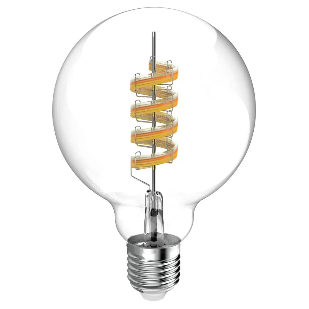 WLAN-Lampe E27, LED, Matter, Filament Globe G95, RGBW, dimmbar (00176694)