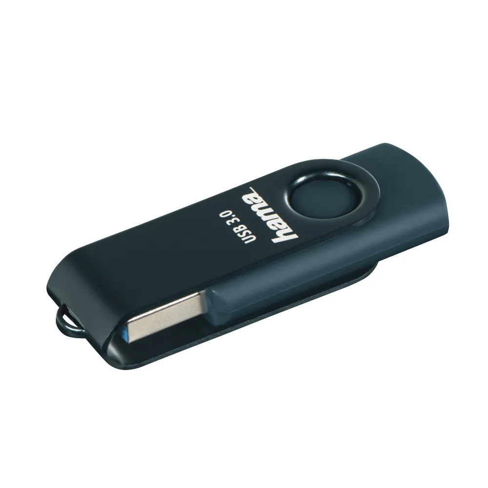 USB-Stick Hama Rotate 256 GB USB 3.2 Gen 1 Blau mit drehbarer Kappe