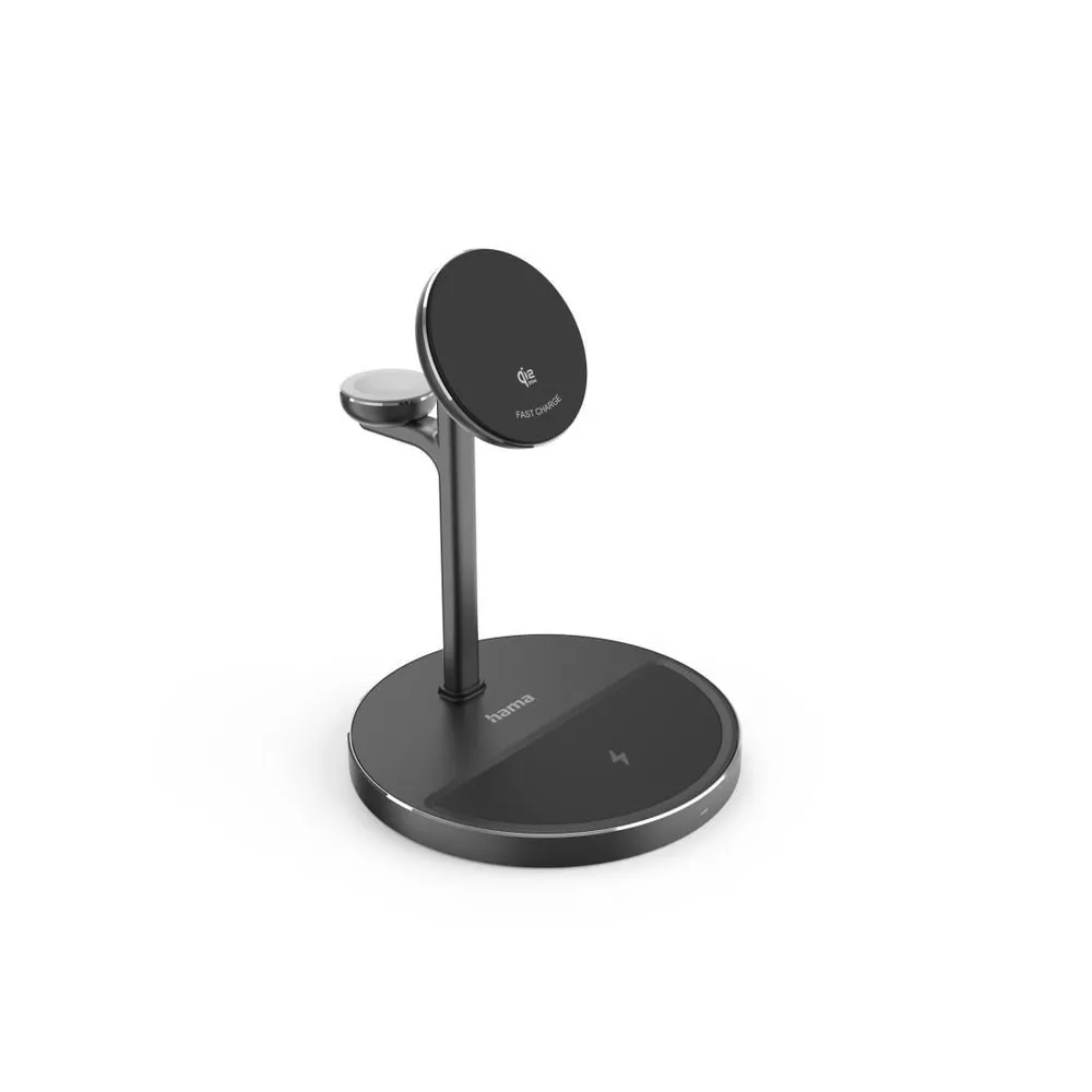 Kabelloses Qi2-Ladegerät, induktiv Schnellladen, 3in1-Ladestation, 15 W