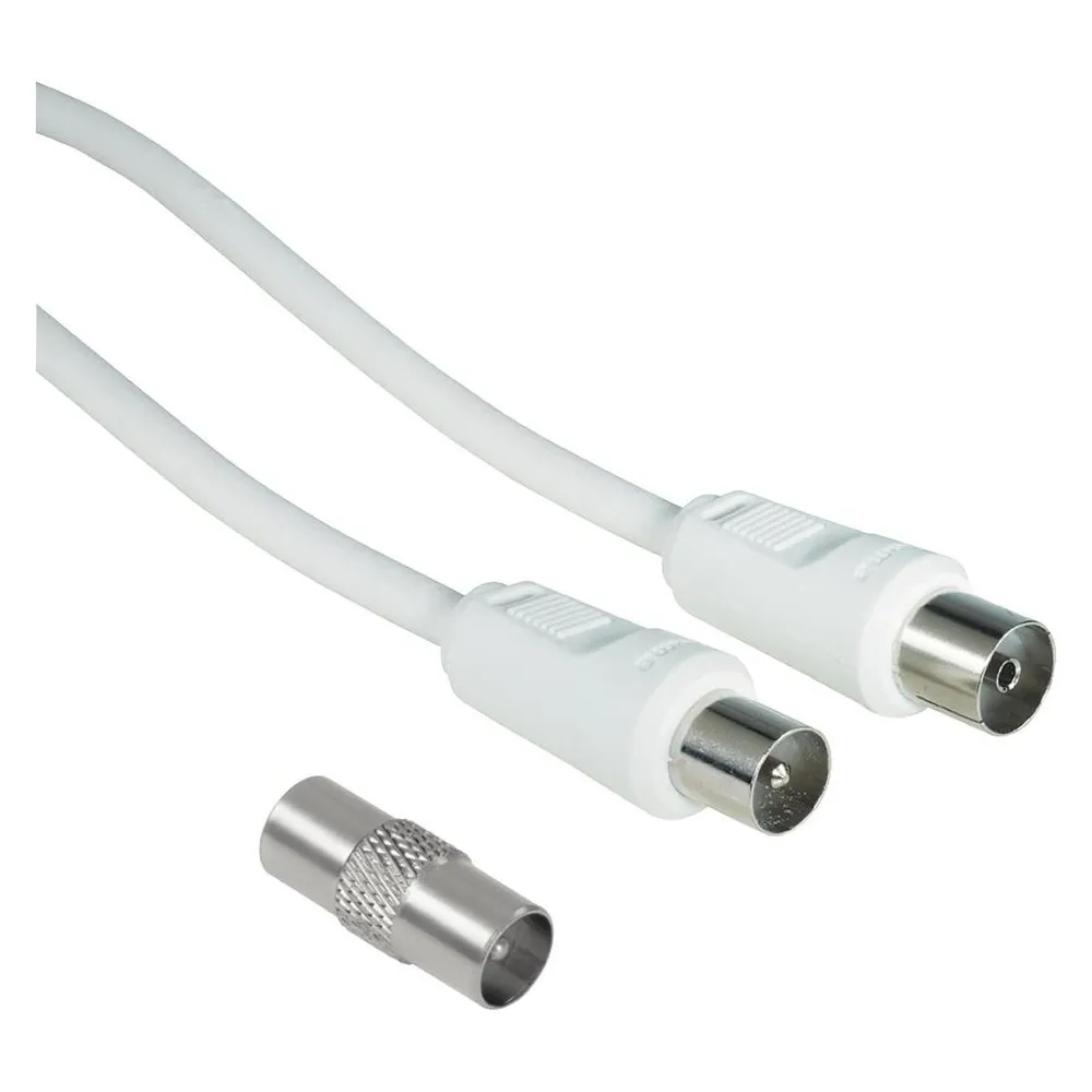 Hama 00205296 Koaxialkabel 3 m Weiss