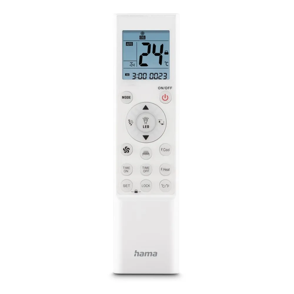 Fernbedienung Hama 00221040 Universal IR LCD Timer Hintergrundbeleuchtung Weiß