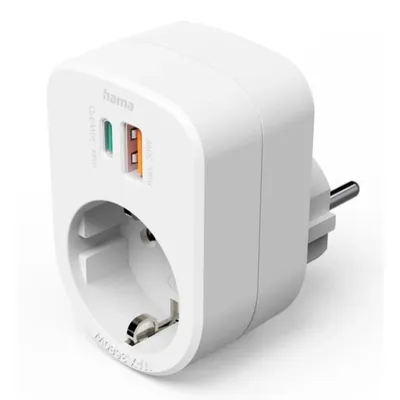 Steckdosenleiste Hama 00223343 3 Steckplätze USB-C USB-A Schnellladefunktion Schutz