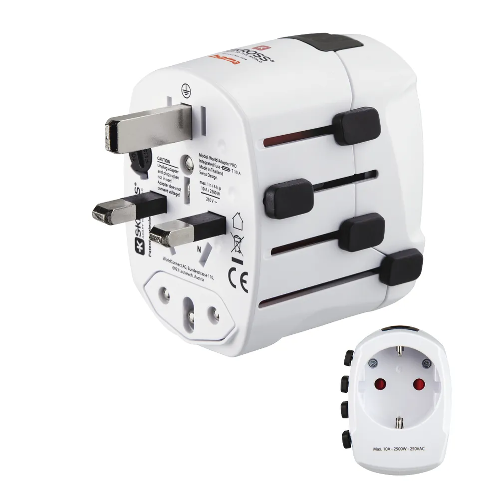 Reiseadapter universell Hama World Travel Pro 100-250 V kompakt weiß