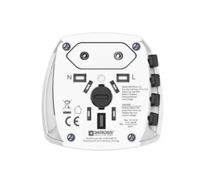 Reiseadapter HAMA MUV Micro Weiß Universal 100-250 V Kompakt
