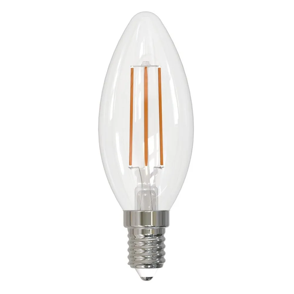 LED-Filamentlampe, E14, 250lm ersetzt 25W, Kerze C35, klar, Warmweiß, dimmb (00232522)