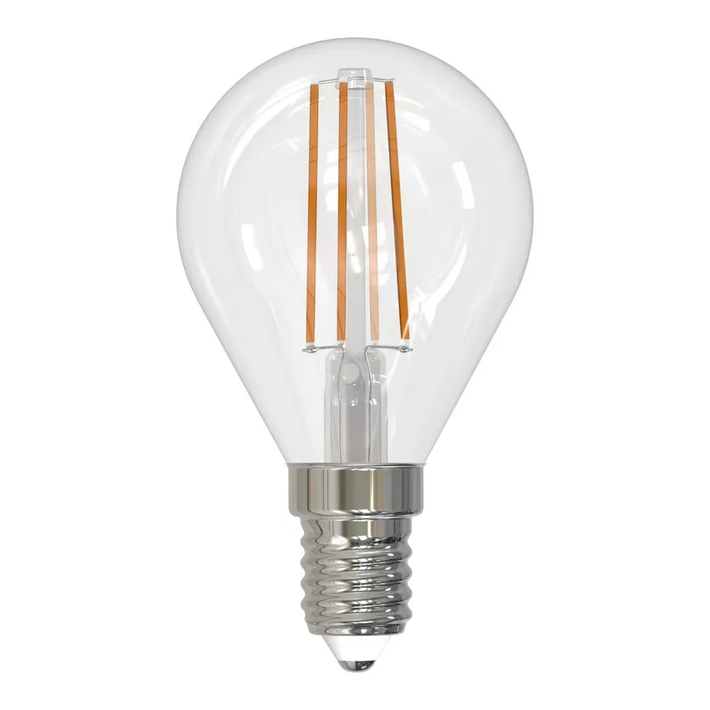 LED-Filamentlampe, E14, 470lm ers. 40W, Tropfen P45, klar, Warmweiß, dimmb. (00232526)