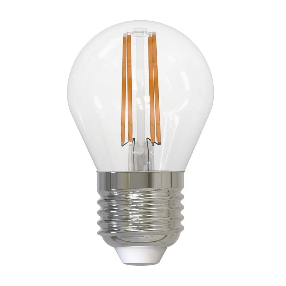 LED-Filamentlampe, E27, 470lm ersetzt 40W, Tropfen P45, klar, Warmweiß (00232528)