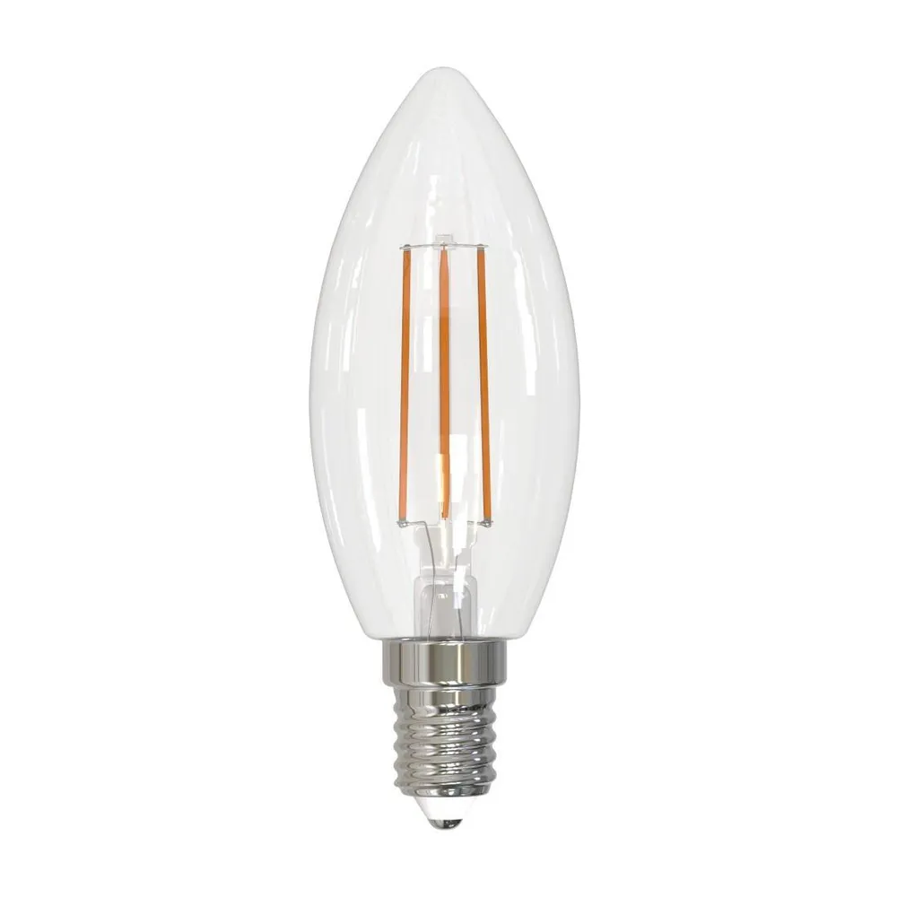LED-Filamentlampe, E14, 806lm ersetzt 60W, Kerze C35, klar, Warmweiß (00232548)