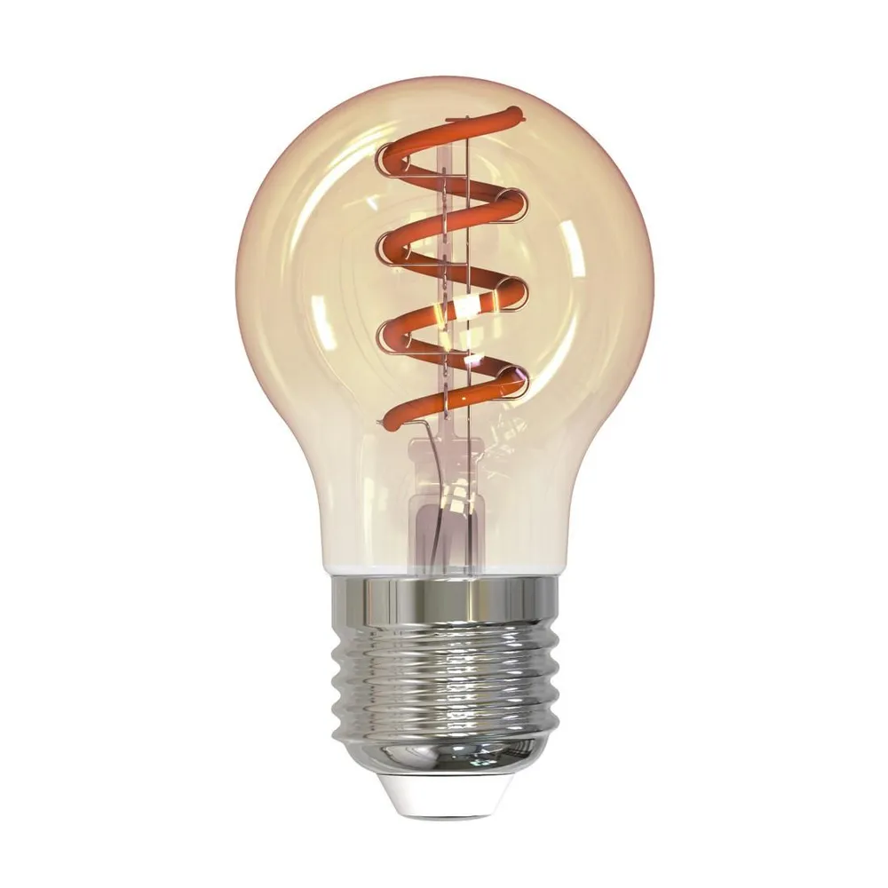 LED-Filamentlampe, E27, Tropfen P45, amber, klar, extra Warmweiß, dimmbar (00232600)