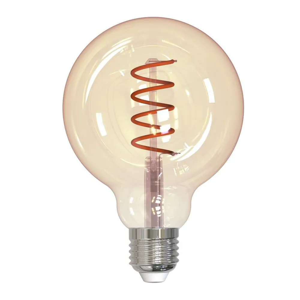 LED-Filamentlampe, E27, Globe G95, amber, klar, extra Warmweiß, dimmbar (00232602)