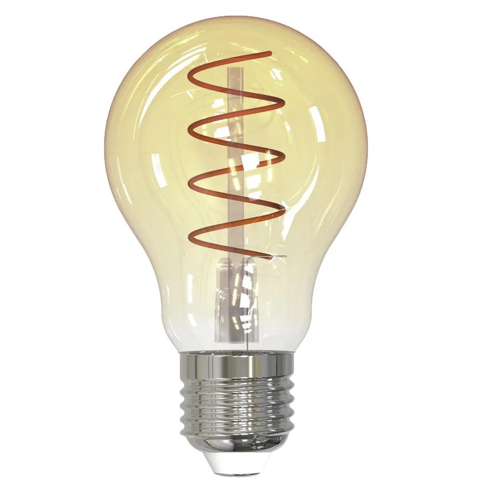 LED-Filamentlampe, E27, Birne A60, amber, klar, extra Warmweiß, dimmbar (00232603)