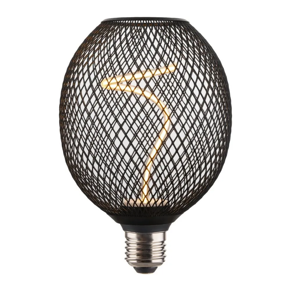 LED-Filamentlampe, E27, Mesh, smoke, klar, extra Warmweiß, dimmbar (00232608)