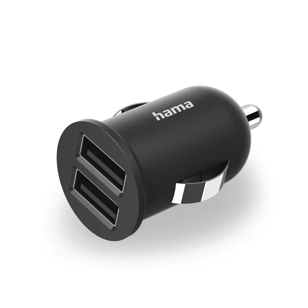 2-fach-USB-Ladegerät f. Zigarettenanzünder, Ladeadapter f. Auto, 2,4A / 12W (00223351)