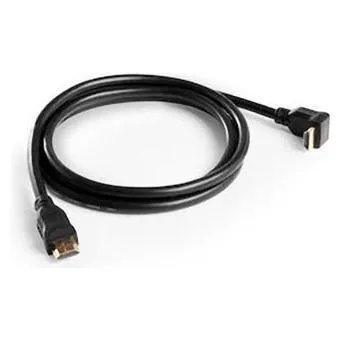 Hama HDMI M 90°/HDMI M Kabel, Hdmi High Speed mit Ethernet, 1,5 Meter, Ultra HD 4K, dora Stecker