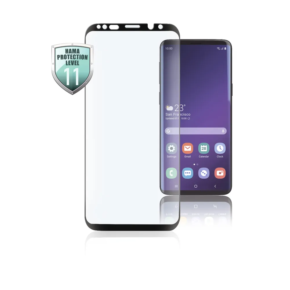 3D-Full-Screen-Schutzglas für Samsung Galaxy S10, Schwarz (00186235)